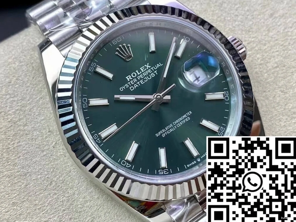 M126334-0027 Clean Datejust Dial Rolex Factory Mint Green 0511